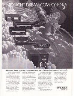   Print Ad 1979 OPTONICA RT 6505 Midnight Dream Components High Fidelity