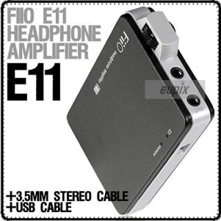 Fiio E11 PORTABLE HEADPHONE AMPLIFIER+3.5m​m/USB CABLE B