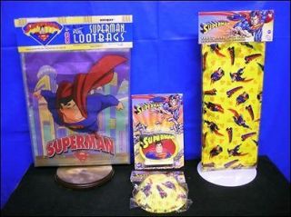 Superman Candle Superman Loot Bags Party Supplies