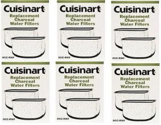 CUISINART DCC RWF 6 PACK CHARCOAL WATER FILTERS TOTAL 12 FILTERS