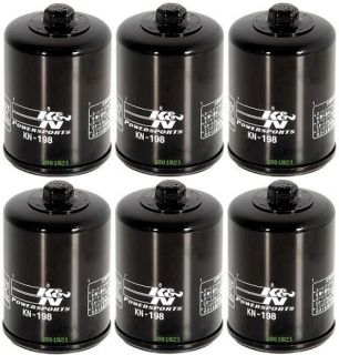 Powersports Black Oil Filters (Pack of 6) 2008 09 Polaris Ranger 