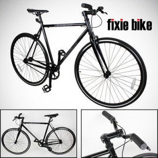   Fixed Gear Bike Single Speed Riser Bar Fixie Road Bike Track Bicycle