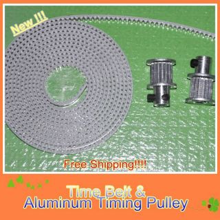 New T2.5 Aluminum Timing Pulley & 2M Belt for RepRap Prusa Mendel 