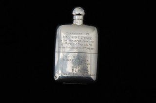 Sterling Silver Hip Flask by George Neal & George Neal London 1915