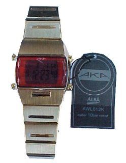 Aka Alba Gold Tone Digital Watch Made By Seiko japan NEW Watches 