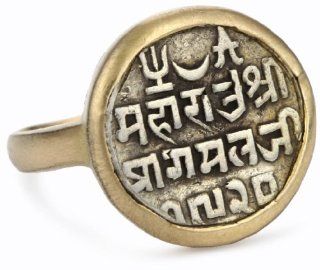 Lena Skadegard Arcadia Vintage Hindu Prayer Amulet Ring,Size 7 