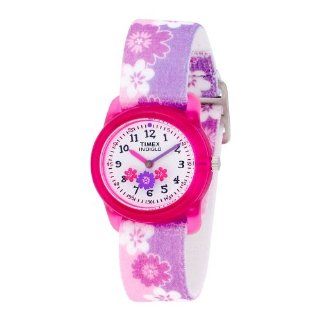   T7B011 Flowers Color INDIGLO Stretch Band Watch Watches 