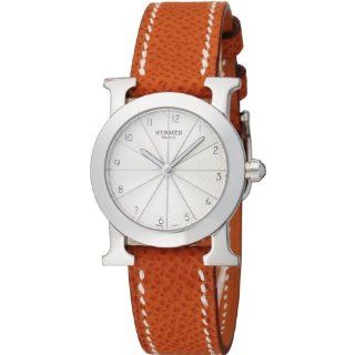 Hermes H Hour Brown Leather Swiss Ladies Watch Watches 
