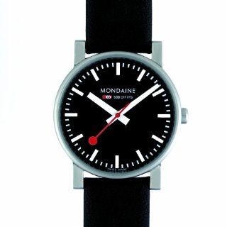 Mondaine Mens A658.30300.14SBB Quartz Evo Leather Band Watch Watches 