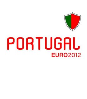 Euro 2012 Portugal Soccer Logo Long Sleeve Tee Clothing