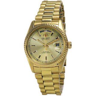   Day/Date Gold Tone Self Winding Automatic Watch Watches 