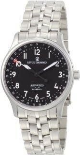 Revue Thommen Mens 16001.9197 Airspeed Automatic Black Dial Watch 