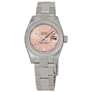 Rolex Datejust Pink Index Dial Oyster Bracelet Ladies Watch 179160PSO 