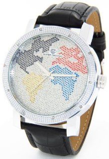 Mens Super Techno Diamond Watch by Joe Rodeo Genuine Diamond Watch 