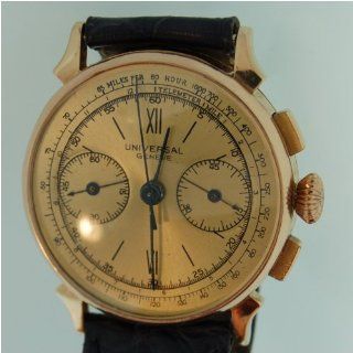 /Antique watch Universal Geneve 18k Rose Gold Chronograph Watch 