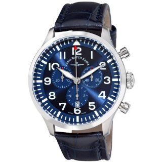 Zeno Mens 6569 5030Q A4 Navigator Blue Chronograph Dial Watch 