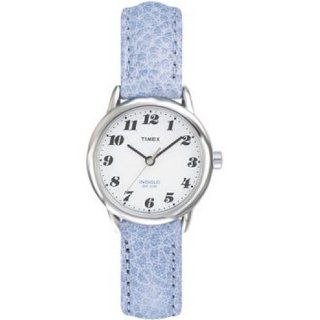 Timex 2D721 Womens Round Silver Tone Casual Watch with White Easy to 