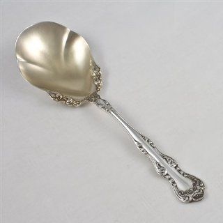 Orient by Holmes & Edwards, Silverplate Berry Spoon, Gilt 
