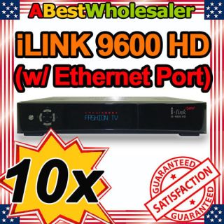 10 X LOT NEW i Link 9600 HD FTA Receiver Replaces iLink 9500 + FREE 