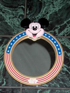 Mickey Mouse Walt Disney Productions Vintage Wall Mirror Stars 