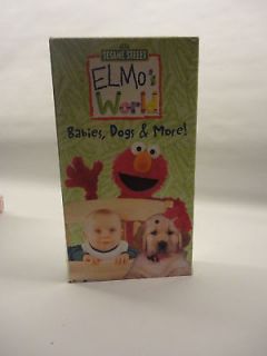 Sesame Street Elmos World Babies Dogs and More VHS