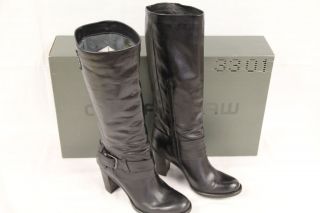 STAR Raw Womens DECORUM St. Louis Black Leather Sz 9 / 40 Boots 