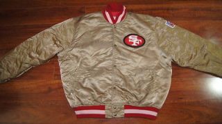 STARTER SAN FRANCISCO 49ERS Vintage RARE Satin Coat Jacket M Medium