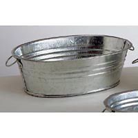 Galvanized Oval Wash Tubs   12 Tubs   Weddings   Candles   Favors