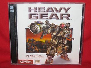 Heavy Gear (PC, 1997)  Adult Owned  2 CD Set  w/ Jewel Case