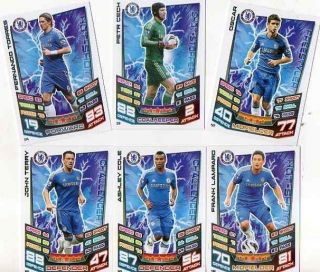 MATCH ATTAX 12/13 CHELSEA BASE CARDS   CHOOSE