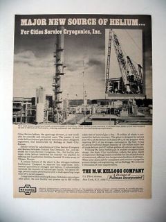   Cities Service Helium Natural Gas Plant Scott City KS 1969 print Ad
