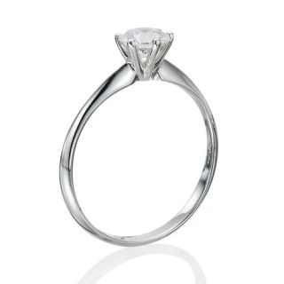 Diamond Engagement Ring in 18K Gold / White   GIA Certified, Round, 0 