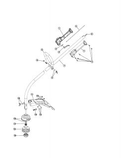 Model # BL100 Bolens Trimmer   Boom and trimmer bl100 (24 parts)