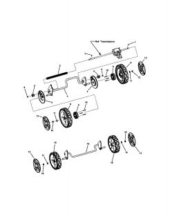 Model # 7800195 Snapper Lawn mower   Transmission (8 parts)