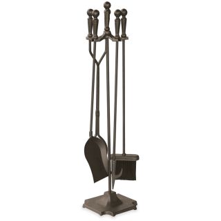 Ver UniFlame 5 Piece Bronze Fireplace Toolset at Lowes