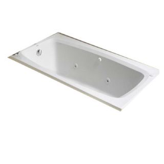 Ver American Standard White Acrylic Drop in Jetted Whirlpool Tub at 