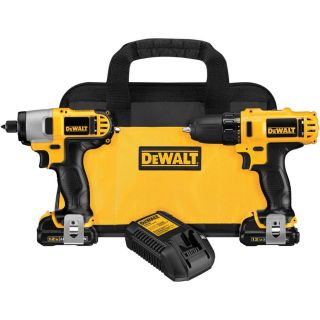 Shop DEWALT 2 Tool 12 Volt Liion Drill/Driver/ Impact Driver Combo Kit 