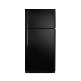 Shop Frigidaire 18.2 cu ft Top Freezer Refrigerator (Black) at Lowes 