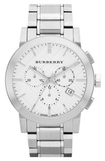 Burberry Check Stamped Chronograph Bracelet Watch  