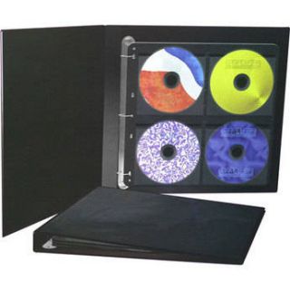ClearFile Archival CD Storage Binder with 5 Pages (Black)