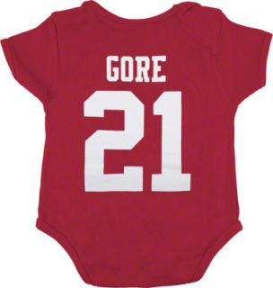 Frank Gore Red San Francisco 49ers Newborn Reebok Name & Number 