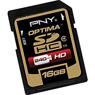 PNY Premium 16GB SD (SDHC) Class 4 Flash Memory Card  