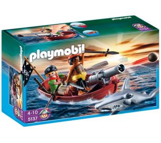 PLAYMOBIL 5137 ? Pirates Rowboat with Shark  Pixmania UK