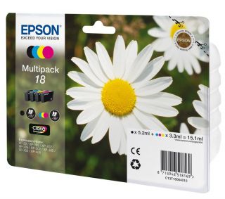 EPSON Epson 18 Multipack   Print cartridge   1 x black, yellow, cyan 