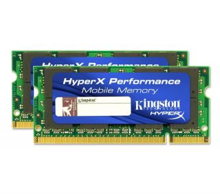 KINGSTON 2 x 2 GB DDR2 800 PC2 6400 CL5 HyperX Low Latency Laptop 