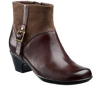 Clarks Bendables Ingalls Dover Leather Ankle Boots — 