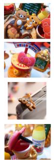 Dustproof 3.5mm Earphone Plug for Cellphone (Bear)   USD $ 1.39