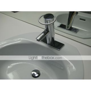 Contemporary Brass Bathroom Sink Faucet   Chrome Finish