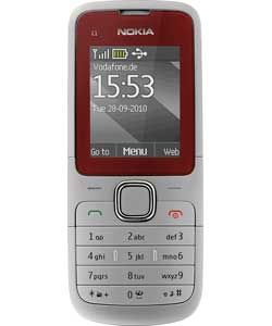 Buy Vodafone Nokia C1 01 Mobile Phone   Red and Grey at Argos.co.uk 