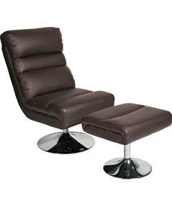 Buy Costa Swivel Chair and Footstool   Chocolate at Argos.co.uk   Your 